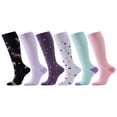 thumbnail image 3 of OUSITAID 6 Paires de Chaussettes de Compression pour Femmes, 3 of 6