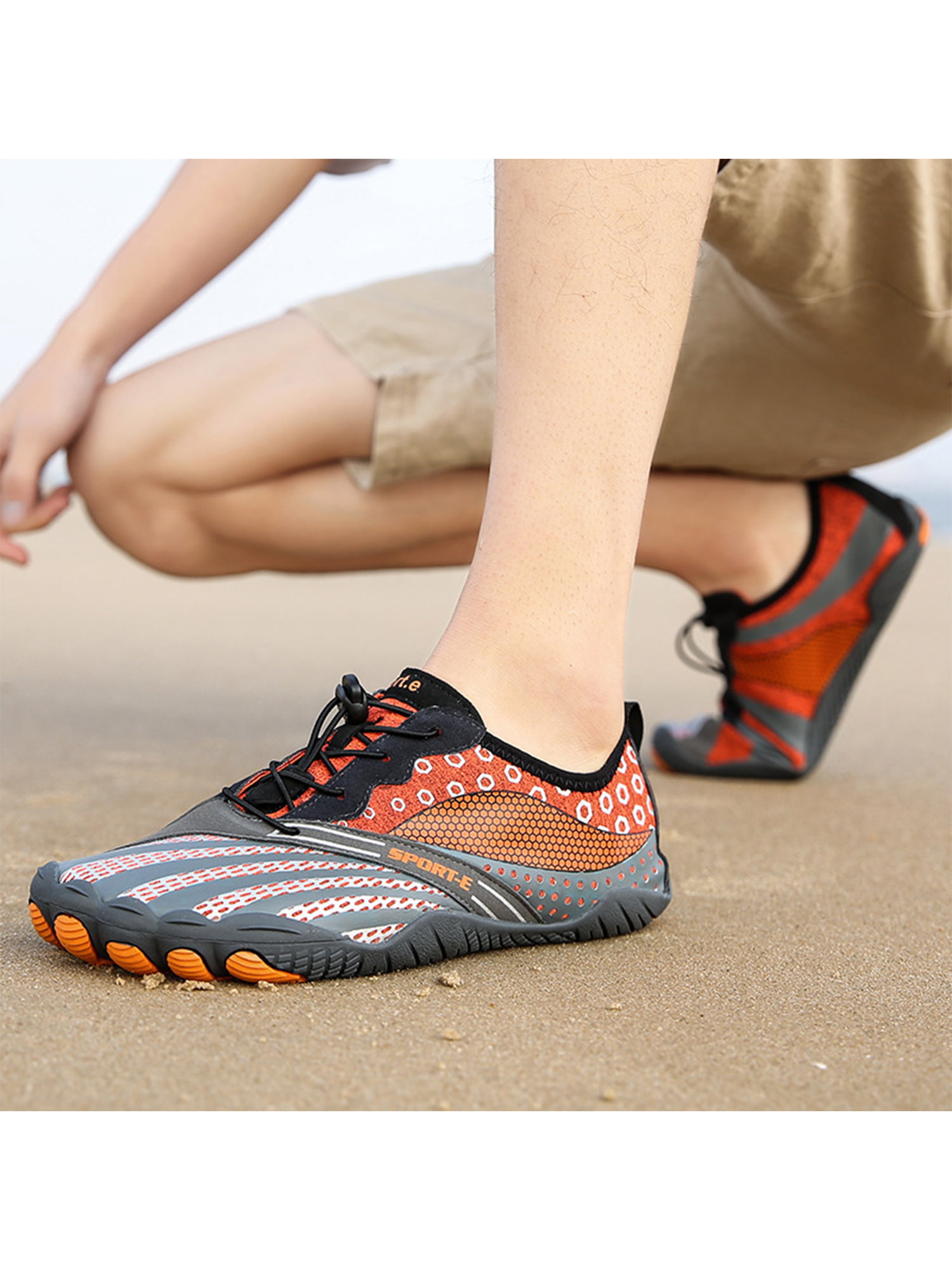 Female Summer Diamond Printed Quick-Dry Yoga Aqua Shoes Lightweight Slip-Proof Sport Surf Wading Shoes Women Water Shoes