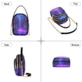 thumbnail image 4 of Women's Crossbody Handbags Shoulder Handbag Multi Pocket Crossbody Bag Purple Neon Waterfall, 4 of 7