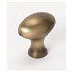 Traditional Oval Knob, Antique English, 1.25" H x 0.75" W x 0.5" D