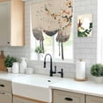thumbnail image 5 of Chinese Ink Painting Tie Up Curtains for Windows, Adjustable Balloon Window Shades, Pink Peach Blossom Branches Kitchen Window Treatments Adjustable Roll Up Curtain for Basement/Nursery 52"x45", 5 of 8