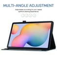 thumbnail image 3 of Allytech Case for Samsung Galaxy Tab S6 Lite 10.4 Inch 2022/2020 Model (SM-P610/P613/P615/P619) with Pen Holder & Card Pocket, Auto Sleep Wake Multi-Angle Viewing Soft TPU Back Cover, Darkblue, 3 of 8