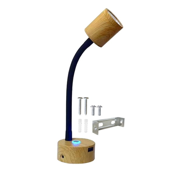 RV LED Reading Light Bedside Light Accessories 12V-24V Adjustable 3W Interior Lighting Spotlight for Van Boat Trailer Travel