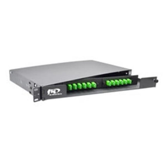 1U Swing Out Fiber Patch Panel - 2 LGX Compatible Slots, Black