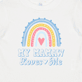 thumbnail image 4 of Inktastic My Mamaw Loves Me Girls Retro Rainbow Girls Baby T-Shirt, 4 of 5