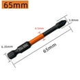 thumbnail image 3 of PH2 Screwdrivers Bit Magnetic Alloy Steel Cross Screwdriver Bit 25-150mm 65mm, 3 of 9