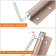 thumbnail image 3 of Uxcell 195mm Stainless Steel Automatic Safety Spring Door Closer, Red Bronze, 3 of 5