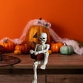 thumbnail image 4 of Skeleton Reading Book Figurine – Skeleton Reading Ornament for Halloween Parties & Tabletop Decor, 4 of 8