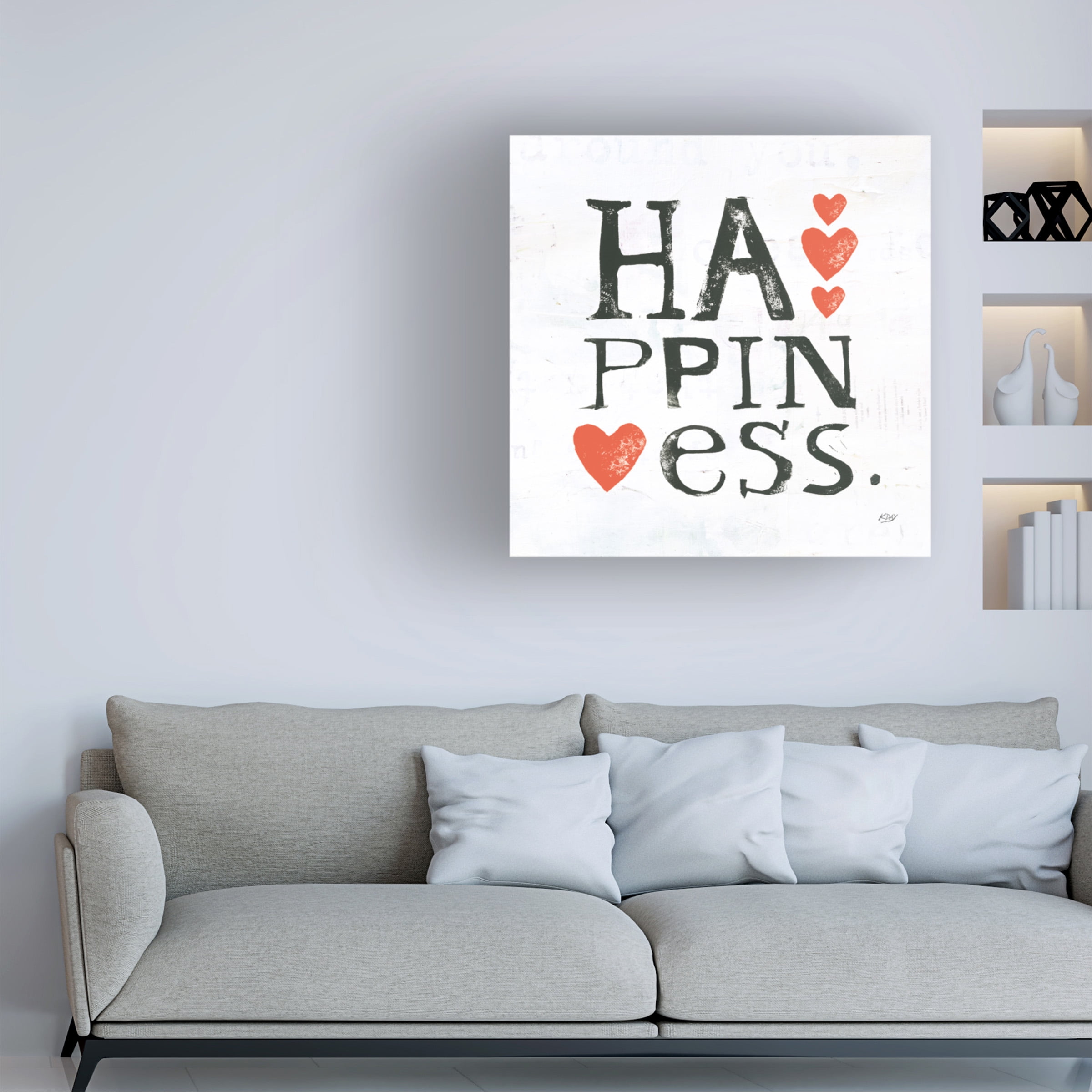 Kellie Day 'Happiness' Canvas Art