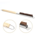 thumbnail image 3 of Portable Kitchen BBQ Cleaner Kit Wooden Handled Pizza Oven Brush & Scraper, 3 of 5