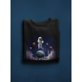 thumbnail image 3 of Astronaut In Space. Sweatshirt Men -Image by Shutterstock, Male Small, 3 of 4