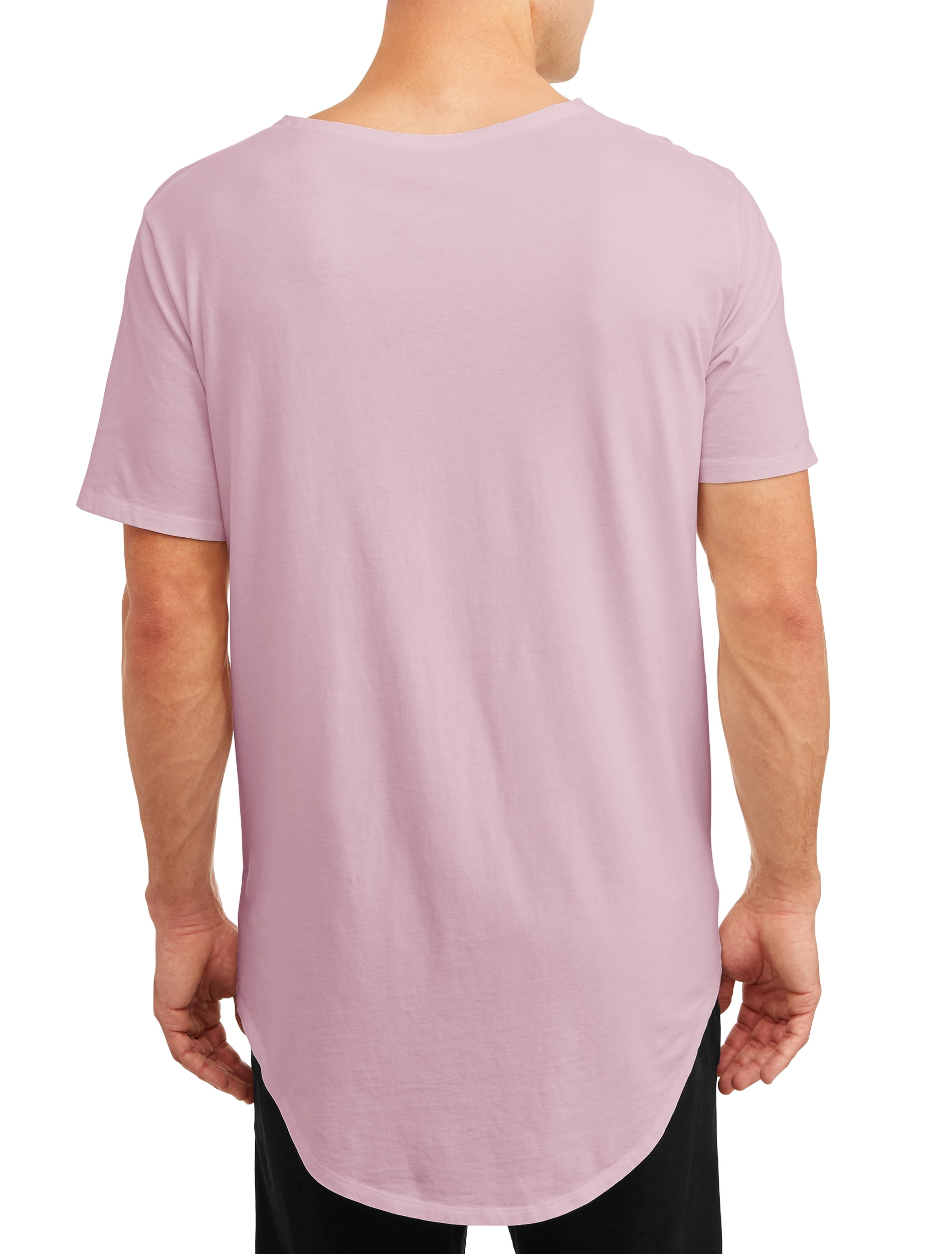 no boundaries men's elongated pocket tee
