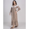 thumbnail image 2 of Moomaya Women's Cotton Nightdress | Long Maxi Lounge Nightwear | Button-Down Sleepwear With Frill & Lace, 2 of 8