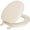 Bone, variant on Clauss Soft Toilet Seat 13EC047 - Easy to Clean, Padded Wood Core - Round, Black — Residential Use, Standard Application