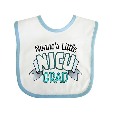 

Inktastic Nonno s Little Nicu Grad in Blue with Banner Gift Baby Boy or Baby Girl Bib