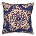 thumbnail image 2 of Creative Products Large Blue Cream Star Pattern 20x20 Indoor / Outdoor Pillow, 2 of 3