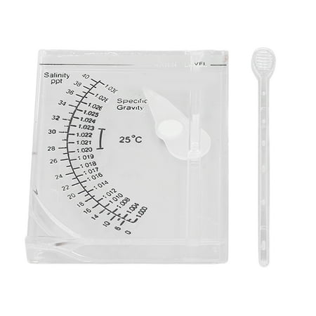 Aquarium Salinity Tester, Clear Reading Salt Water Salinity Meter High ...