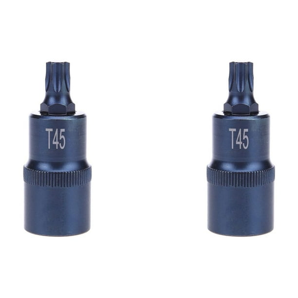 1 adaptador de puntas de zócalo/herramienta manual de reparación Torx de 2 pulgadas (T45)