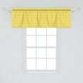 thumbnail image 2 of Ambesonne Geometric Window Valance, Moroccan Ombre Color, 42" x 18", Merigold Yellow, 2 of 3