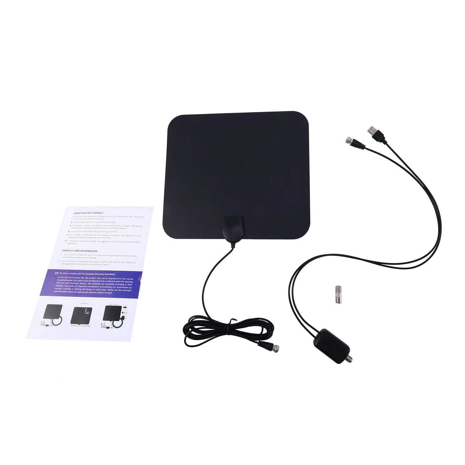HDTV Amplified Indoor Digital TV Antenna 4K 1080P Long Range 250 Miles