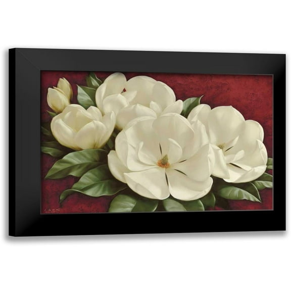 Levashov, Igor 14x11 Black Modern Framed Museum Art Print Titled - Magnolia I