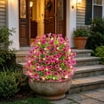thumbnail image 6 of COM1950s Artificial Flowers with Lights, LED Lighted Eucalyptus Violet Ground Stake Decor, Glowing Faux Plants for Outdoor Garden Yard Patio Home Decoration, 6 of 7
