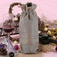 thumbnail image 4 of 12 Pieces Wine Drawstring Bag Linen Dustproof Wine Bottle Gift Bag, 4 of 4