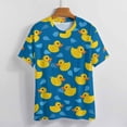 thumbnail image 3 of Rubber Ducks Splash Women's Short Sleeve Tops Casual Blouses T Shirt, 3 of 6