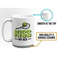 thumbnail image 5 of Tennis Coffee Mug 15oz White - Kiss My Ace - Tennis Player Athlete Hobby Funny Pun Sarcasm Joke Racket Ball Coach Player, 5 of 7