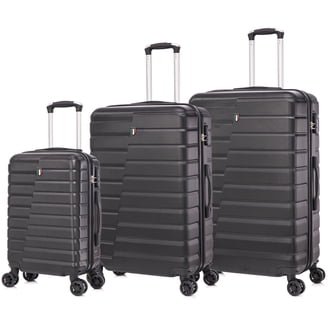 Nicole Miller Carry-On Pink Suitcase, 3-Piece Hardside Rainbow