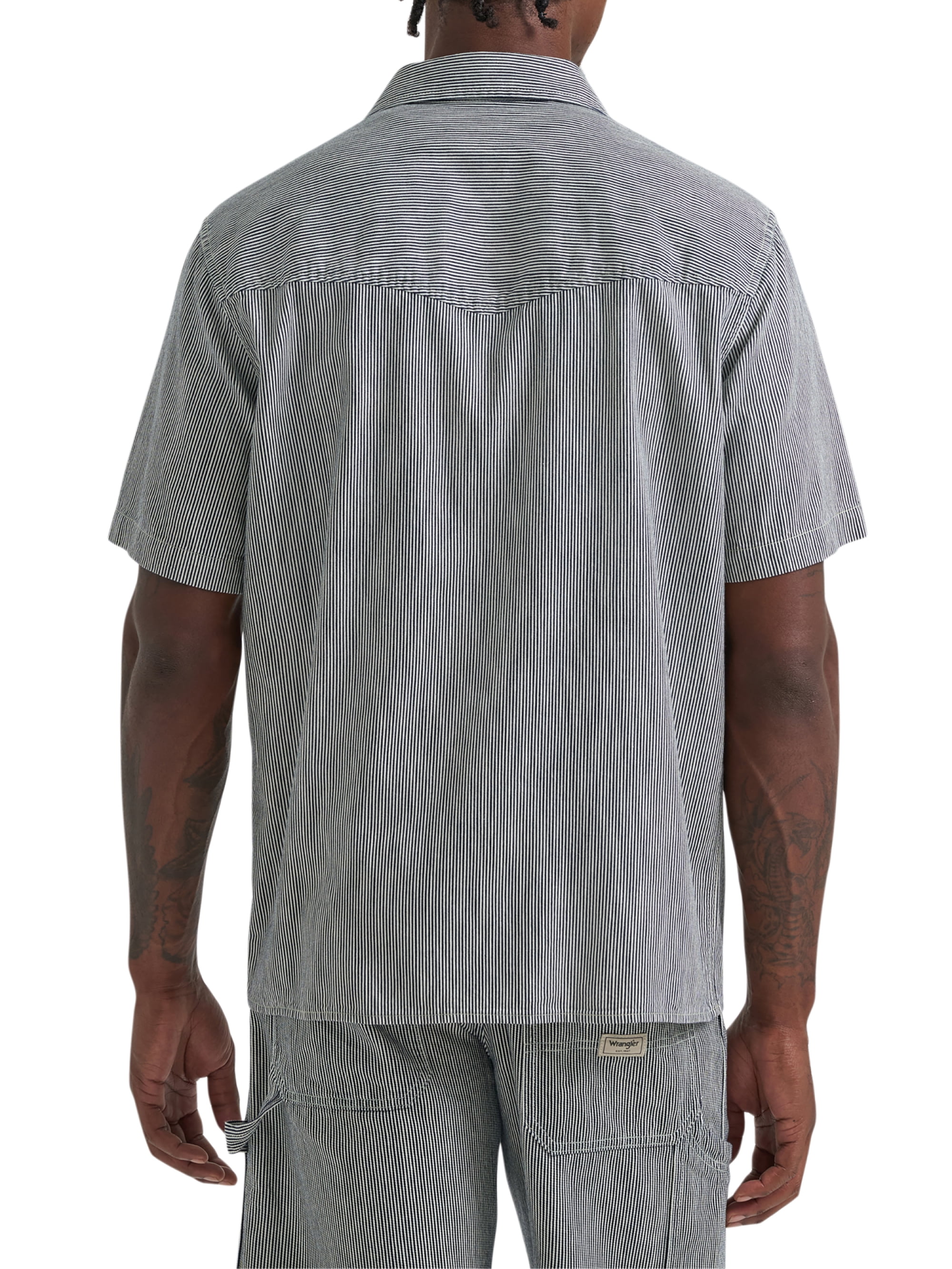 Wrangler® Men's Utility Streetwear Short Sleeve Shirt, Sizes S-3XL