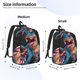 thumbnail image 2 of Disketp Blue Dinosaur Mochila de Lona Estampada, Mochila Escolar de Viaje Ligera para Estudiantes y Portátil-Medium, 2 of 5