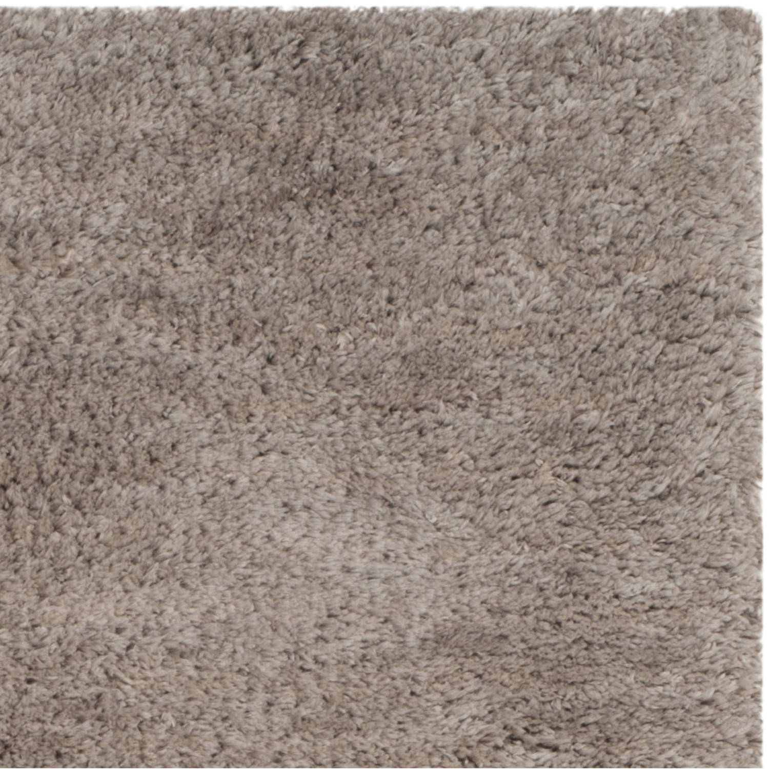 SAFAVIEH Sybella Solid Plush Polyester Sheep Shag Area Rug, Silver, 3' x 5'
