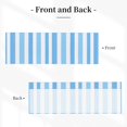 thumbnail image 3 of Drapery Wear Rod Short Curtain 54x18in Filter With Light Feature For Easy Installation Rod Free For Bedroom Kitchen Bathroom\r\n Light Blue Stripe_2, 3 of 7