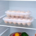 thumbnail image 4 of Caja para huevos para refrigerador, caja para guardar huevos, caja para guardar huevos frescos para el hogar, caja para huevos portátil con múltiples compartimentos para la cocina, bandeja multicapa, 4 of 6