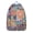 Geometric, variant on Cartoon Frog Pattern Backpack – Cute Nature Forest Print Daypack with Green Frog and Plant Motifs