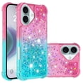 thumbnail image 1 of Funda para iPhone 16 Plus Transparente con Brillos Carcasa Protectora Antigolpes con Glitter Brillante, 1 of 5