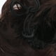 thumbnail image 3 of Peluca de moño de pelo sintético, peluca de moño, herramienta de placa para el cabello, peluca de postizo, café, 3 of 7