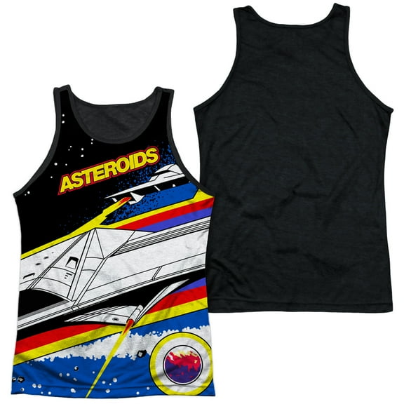 Atari - Asteroids Arcade - Black Back Tank Top - XXX-Large