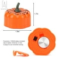 thumbnail image 4 of Gustave 12 Pack Halloween Pumpkin Tea Lights LED Flickering lights Flameless Candles for Halloween Thanksgiving Decoration Party Holiday Lights, 4 of 8