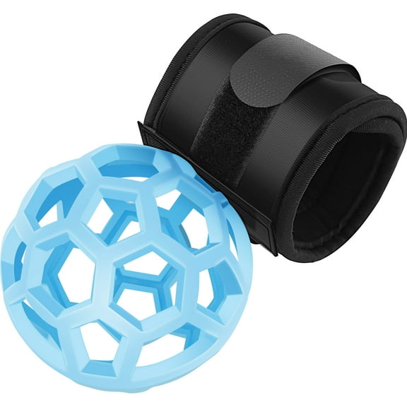 Jokapy Golf Swing Training Aids Ball with Adjustable Wrist Strap for Beginners and Pros Golfer, Blue