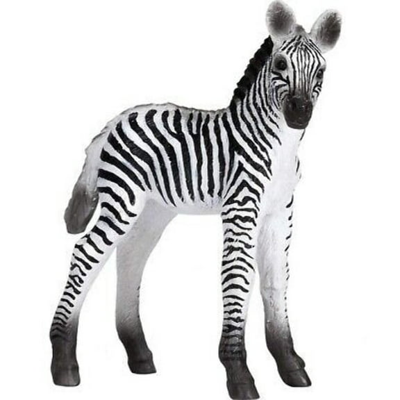 MOJO Zebra Foal Realistic International Wildlife Hand Painted Toy Figurine