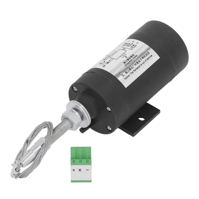 Válvula solenoide de cierre de combustible, válvula de parada del motor Válvula solenoide de apagado bajo Válvula de parada del motor Acabado de lujo