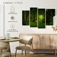 thumbnail image 5 of Elephant Stock Mossy Green Forest Wall Art - Horizontal Multi Panel Canvas - Living Room Wall Decor - Nature Multi Panel - Green And Decor - 75" x 48", 5 of 8