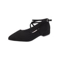 thumbnail image 2 of IEMIEMIEM Women's 2026 Suede Ankle Strap Low Block Heel Pumps Closed Pointed Toe Mary Janes Strappy Wedding Party Office Dress Shoes Black 5.5 Wide, 2 of 8