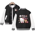 thumbnail image 1 of Chaqueta de béisbol uniforme digital impresa con gatos lindos de anime, 1 of 2