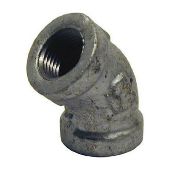 Pipe Fittings, Galvanized Street Elbow, 45 Degree, 3/4", B & K, 510-204HN