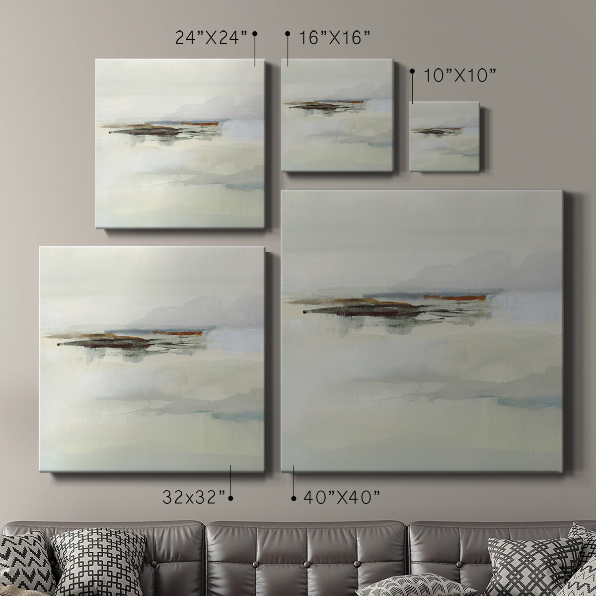 Wexford Home Atmospheric Edge II-Premium Gallery Wrapped Canvas, 40" x 40" - Ready to Hang