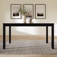 thumbnail image 7 of Castle Place Classic Rectangle Wooden Indoor Dining Table, Black, 7 of 7