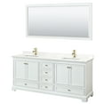 thumbnail image 5 of Wyndham Collection WCS202080DWBWQUNSM70 Deborah 80" Free Standing Double Basin Vanity Set, 5 of 6